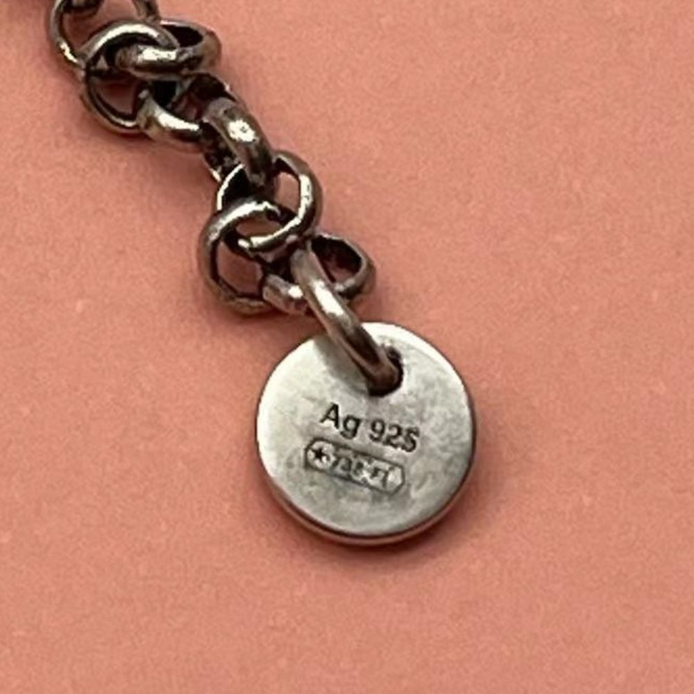 Gucci Classic Interlocking Double G Sterling Silv… - image 6